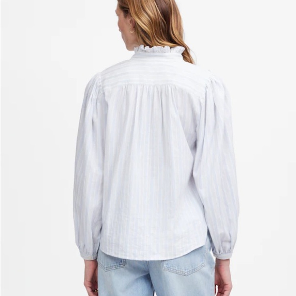Madewell White Striped Top - Picture 3 of 7